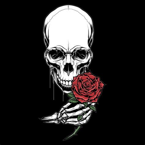 skeleton holding rose